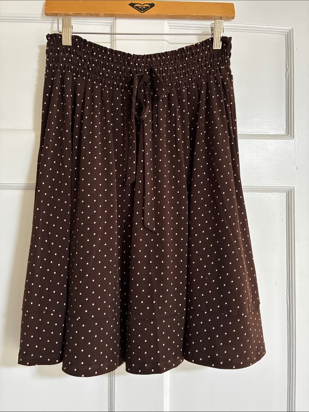 Joe Benbasset Women’s Brown Polka Dot A-Line Skirt Size Large